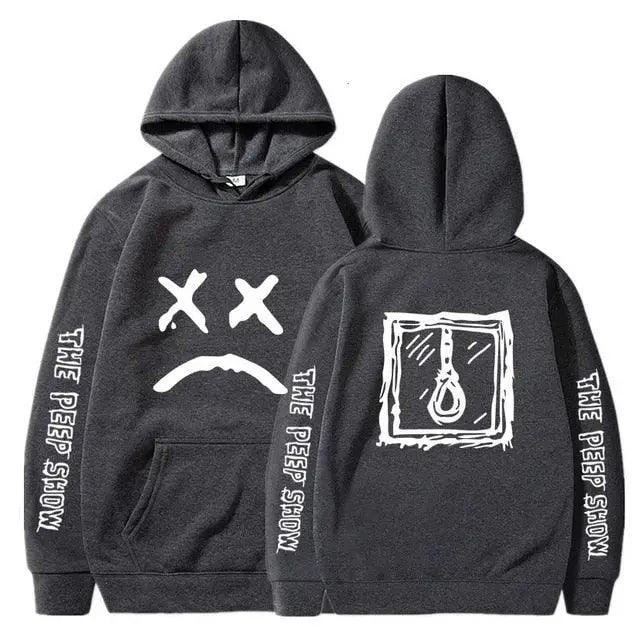 Hip Hop Hoodies Modern Hell Hood For Boy Men Women Hooded Pullover Male Female Cry Baby Hoodie Sweatshirts Women's Hoodie Peep Show Rap Music Men's Hip Hop Weep Rapper Sweater Warm Winter Sweater