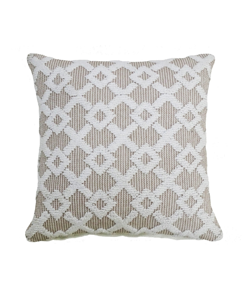 Decorative Beige Accent Throw Pillow  20"x20"