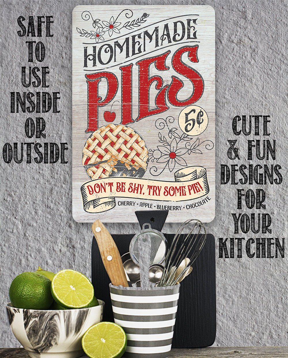 Homemade Pies - Metal Sign
