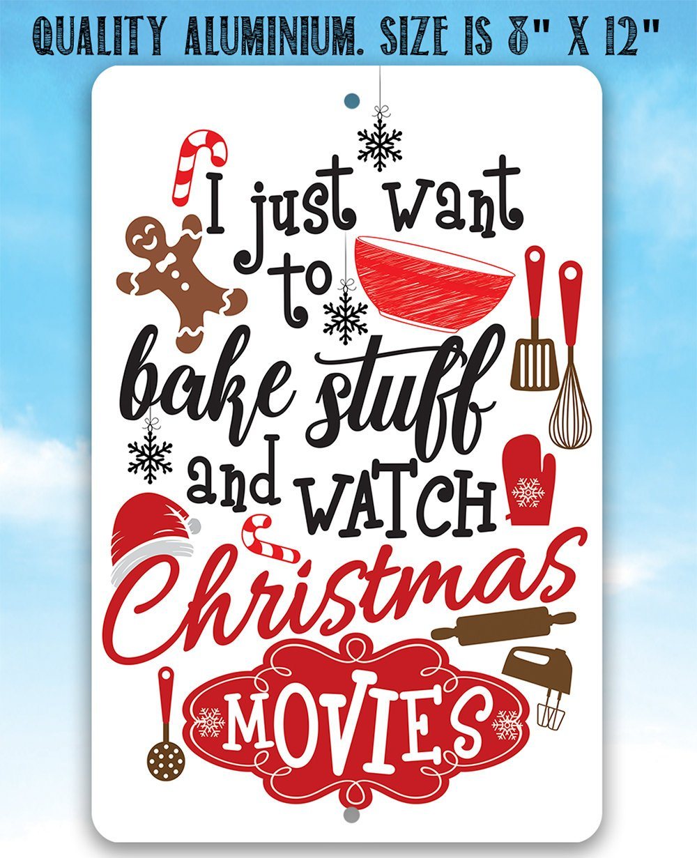I Just Want To Bake Stuff - Metal Sign