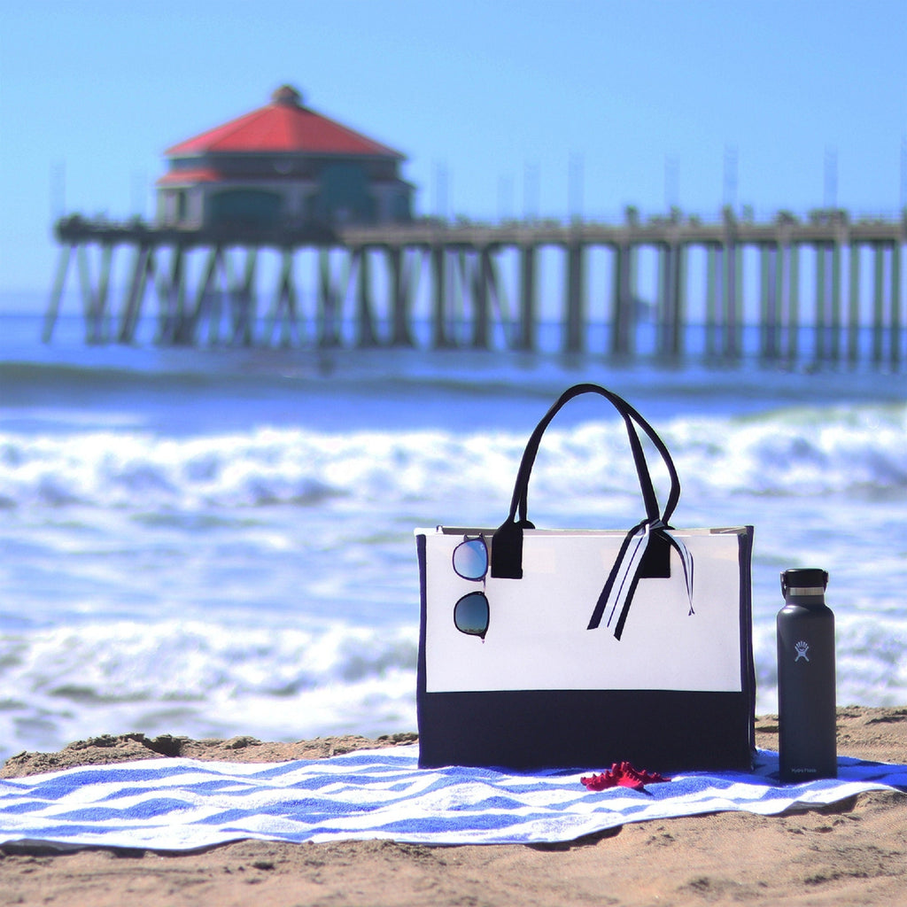 Road Trip Beach Tote Bag - Large Chic Tote Bag - Gift for Her - Vacation Tote Bag - Weekender Bag - Travel Tote