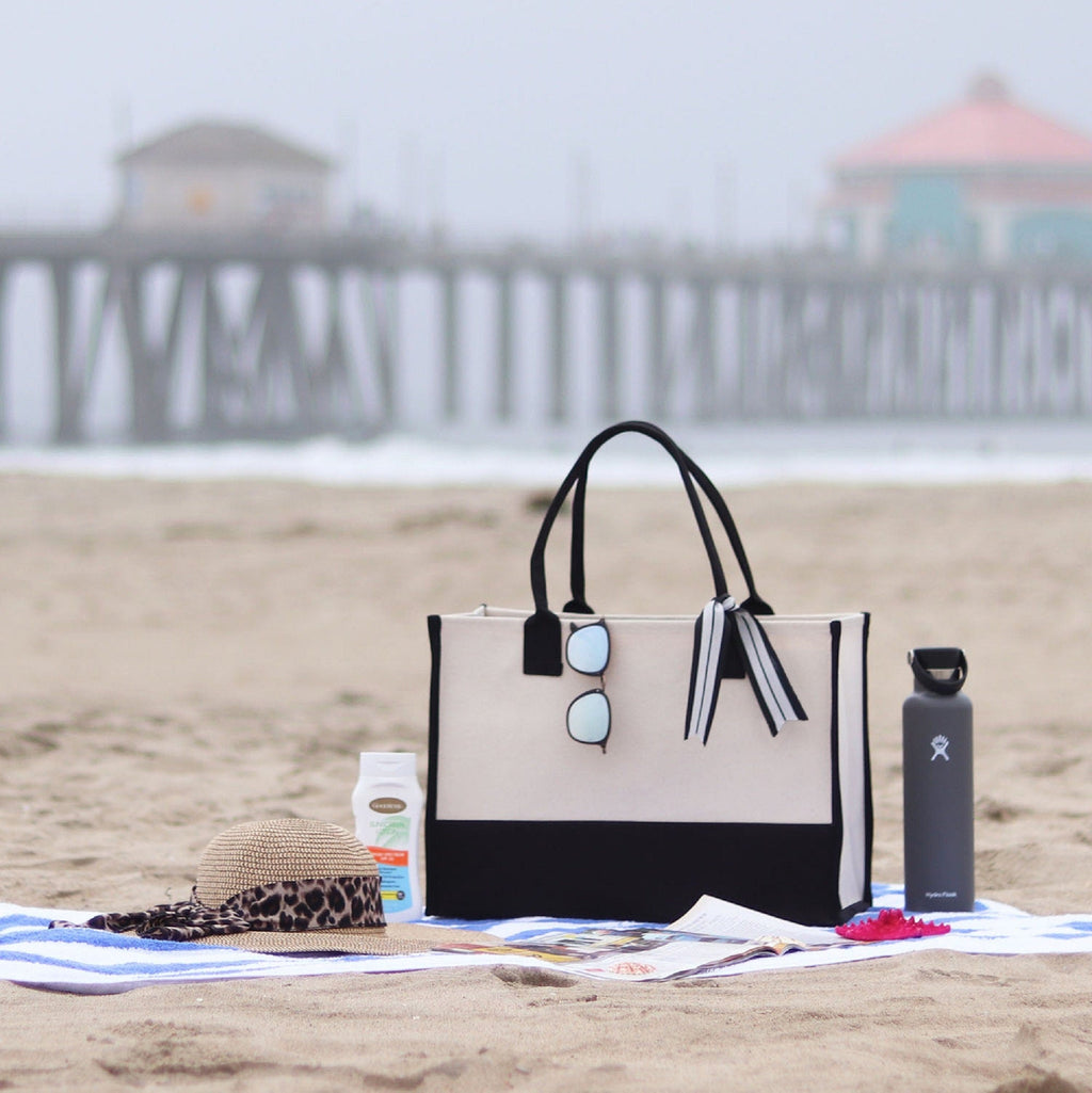 Road Trip Beach Tote Bag - Large Chic Tote Bag - Gift for Her - Vacation Tote Bag - Weekender Bag - Travel Tote