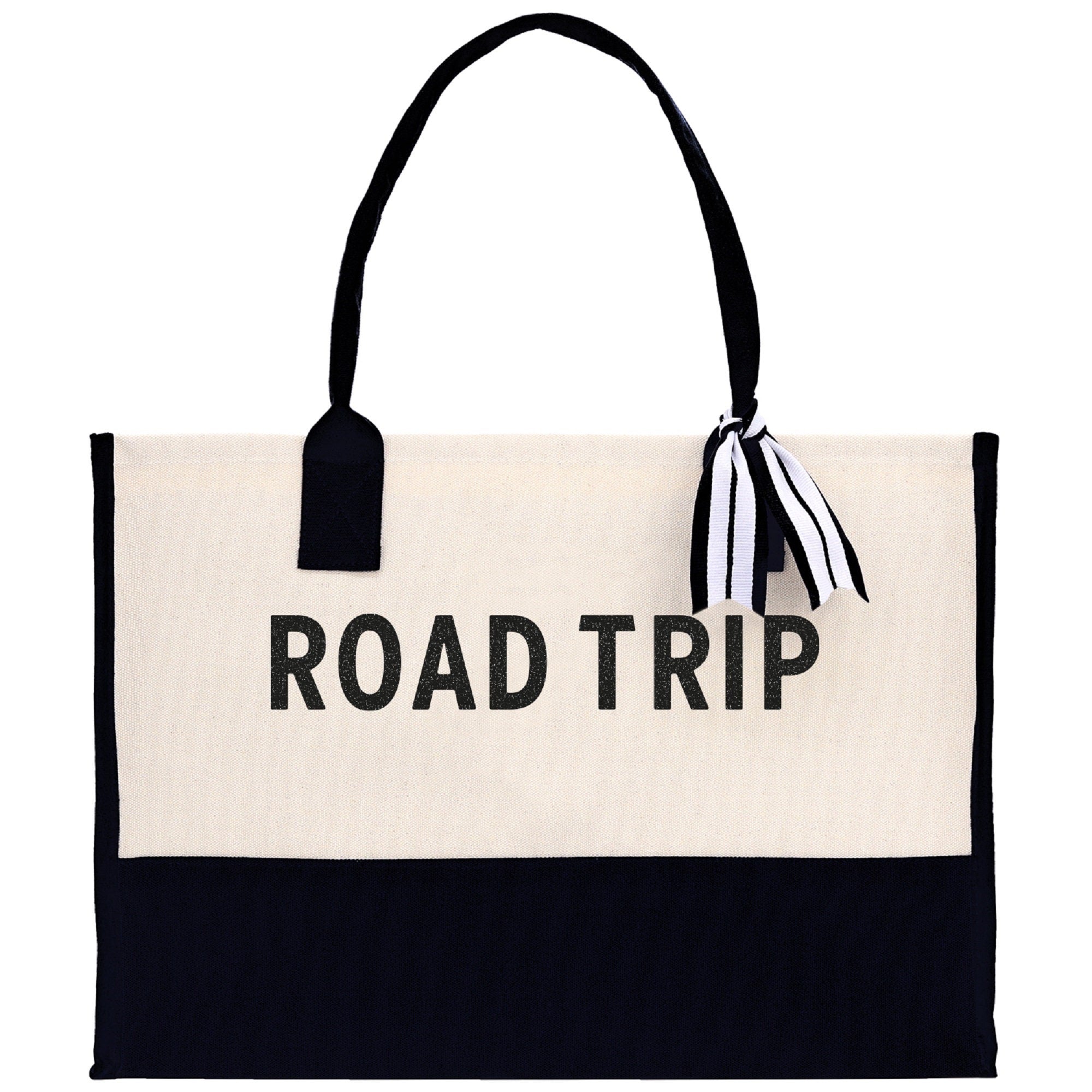 Road Trip Beach Tote Bag - Large Chic Tote Bag - Gift for Her - Vacation Tote Bag - Weekender Bag - Travel Tote