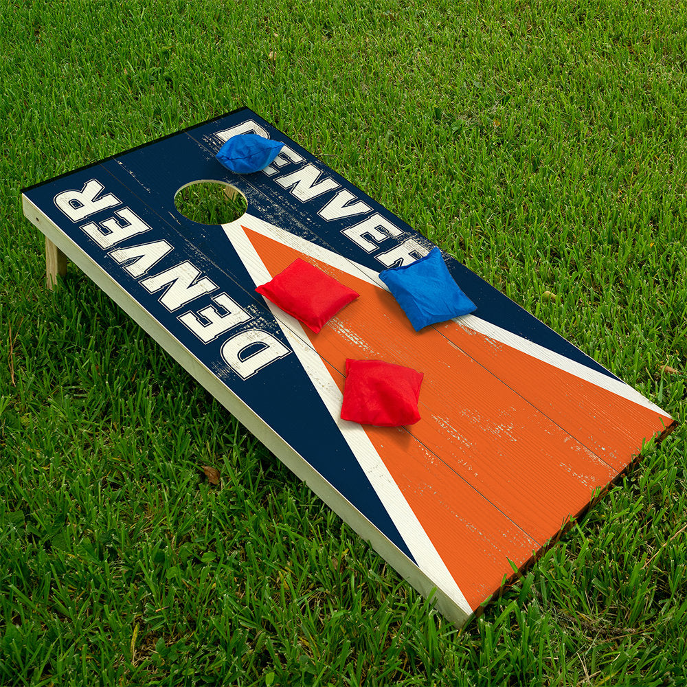 Denver Footall - Cornhole Board Wrap - Set of 2