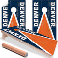 Denver Footall - Cornhole Board Wrap - Set of 2