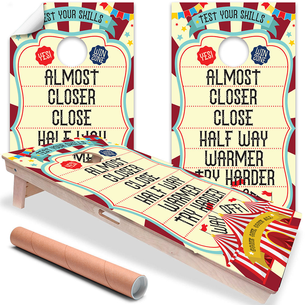 Carnival - Cornhole Board Wrap - Set of 2