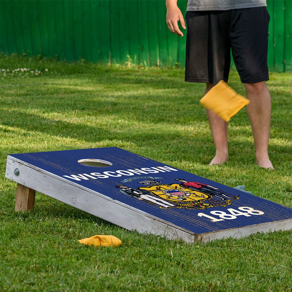 Wisconsin State - Cornhole Board Wrap - Set of 2