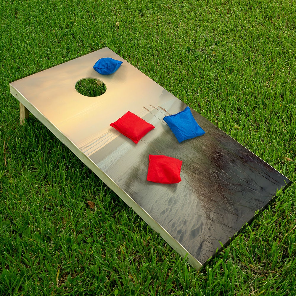 Beach Sand Dunes - Cornhole Board Wrap - Set of 2