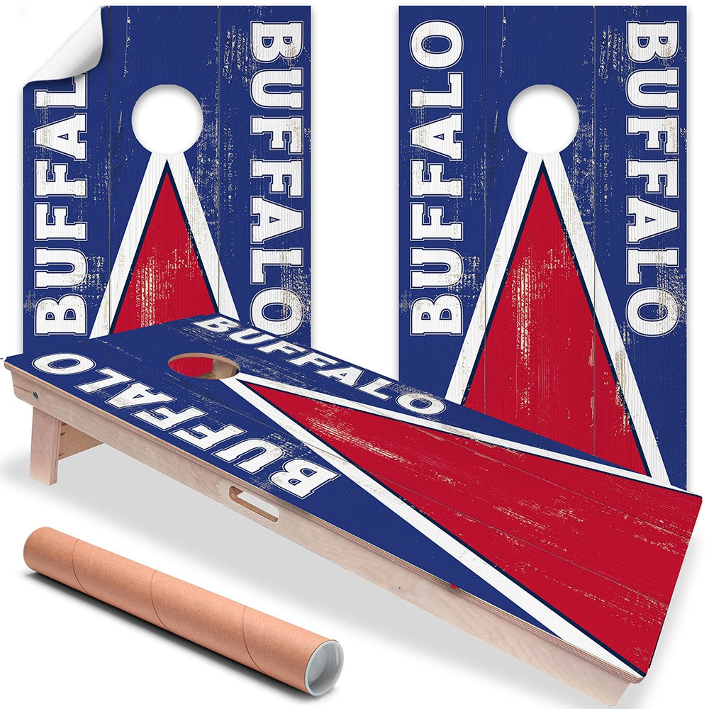 Buffalo Football - Cornhole Board Wrap - Set of 2