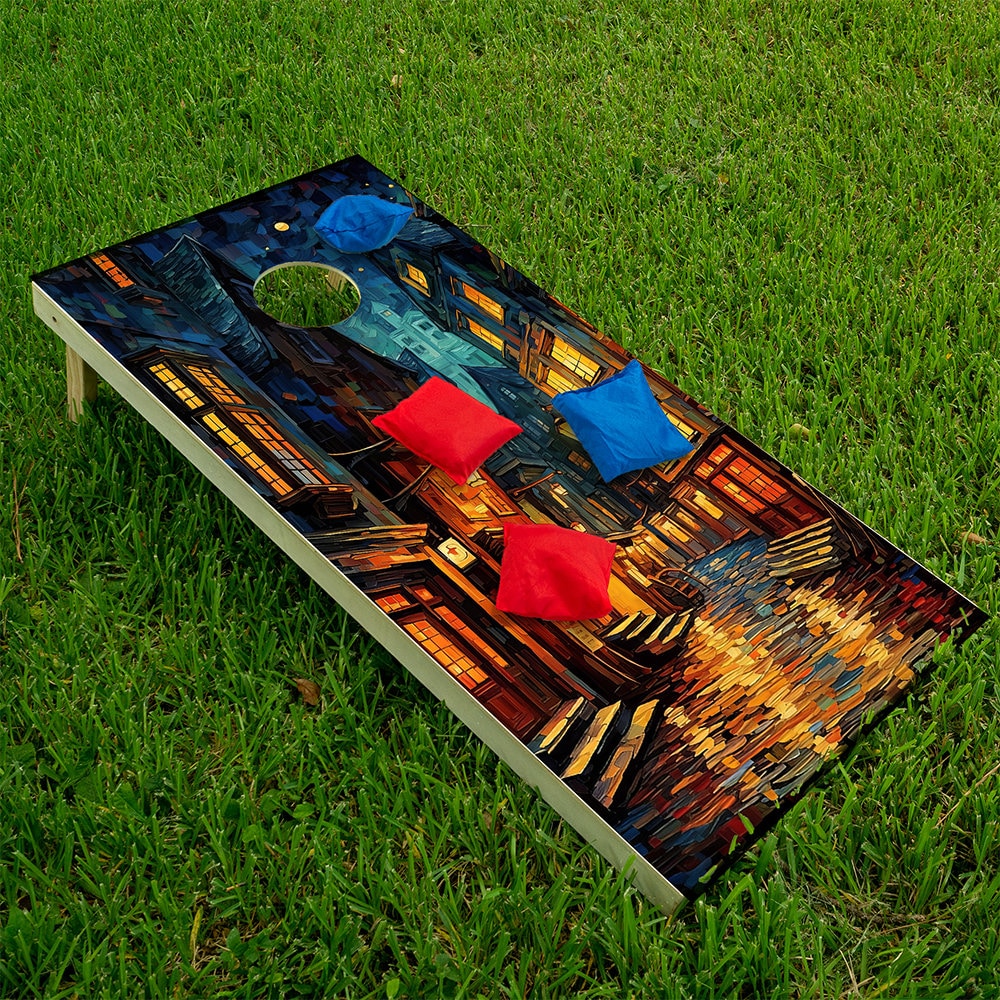 Fantasy Wizard World - Cornhole Board Wrap - Set of 2