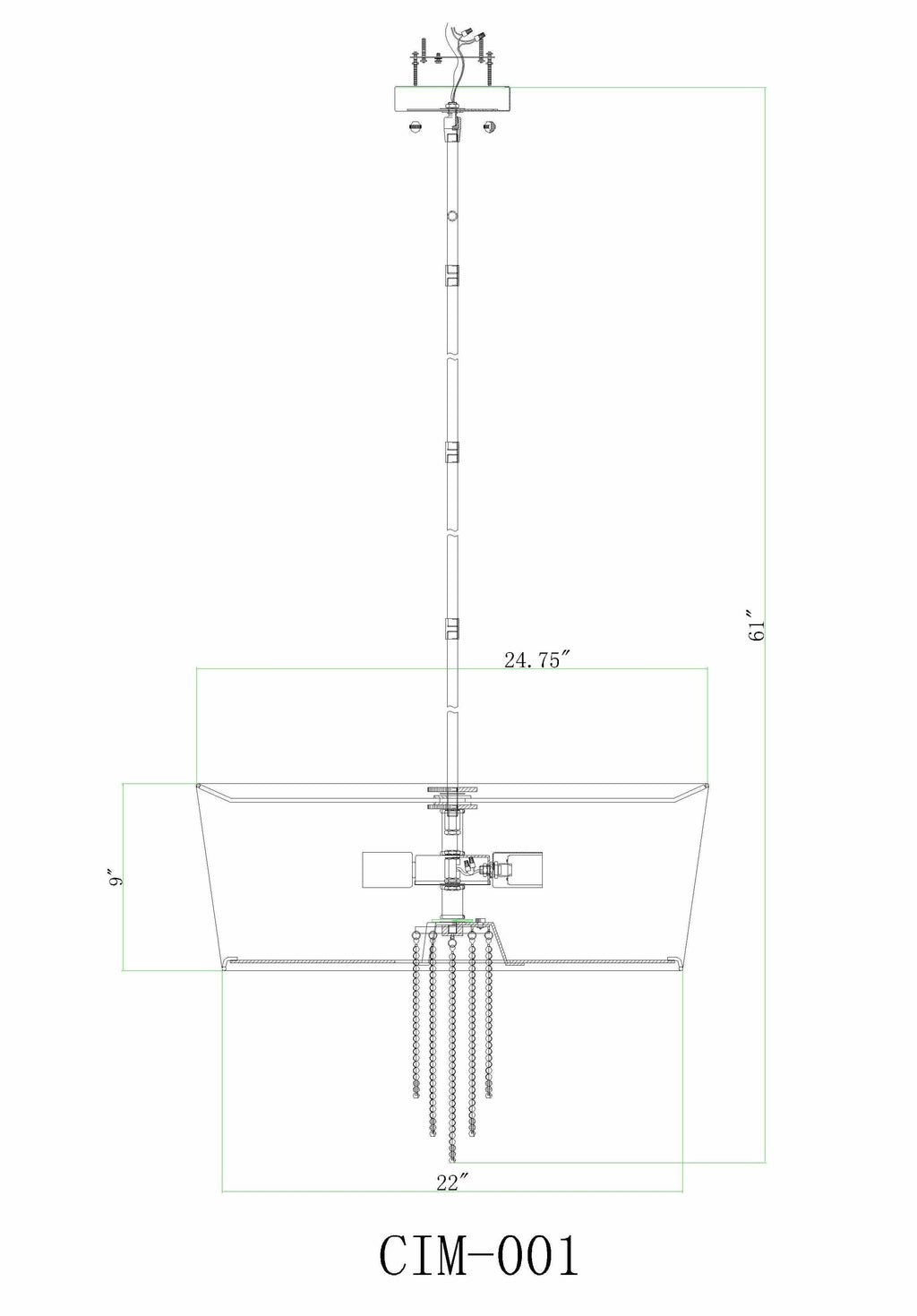 Jindalee Ceiling Light - Clearance