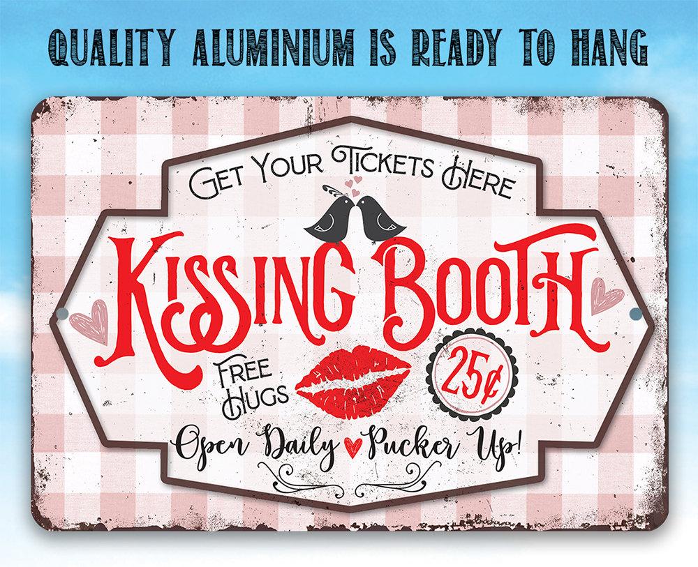 Kissing Booth - Metal Sign