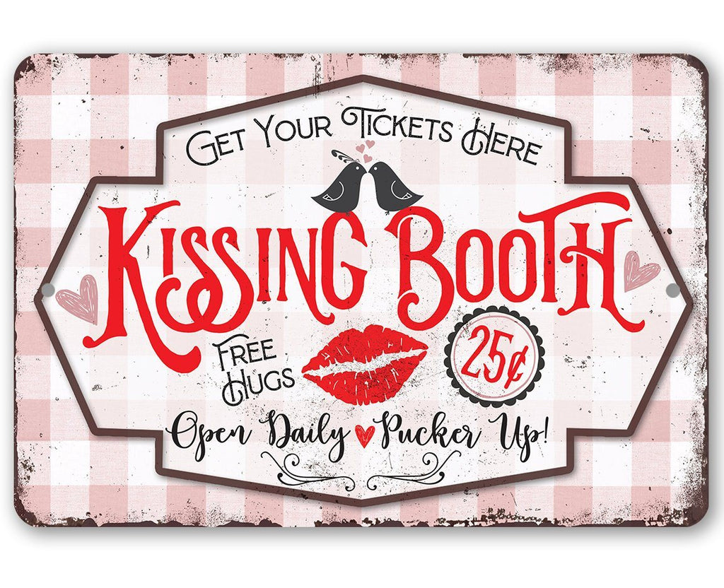 Kissing Booth - Metal Sign
