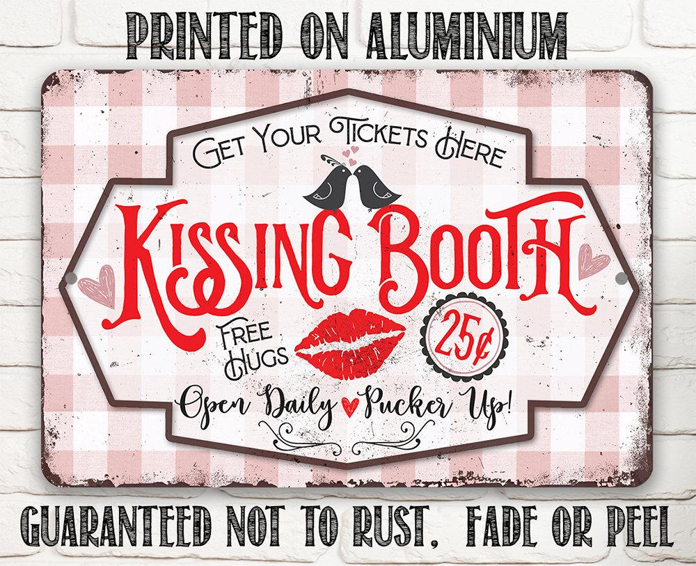 Kissing Booth - Metal Sign