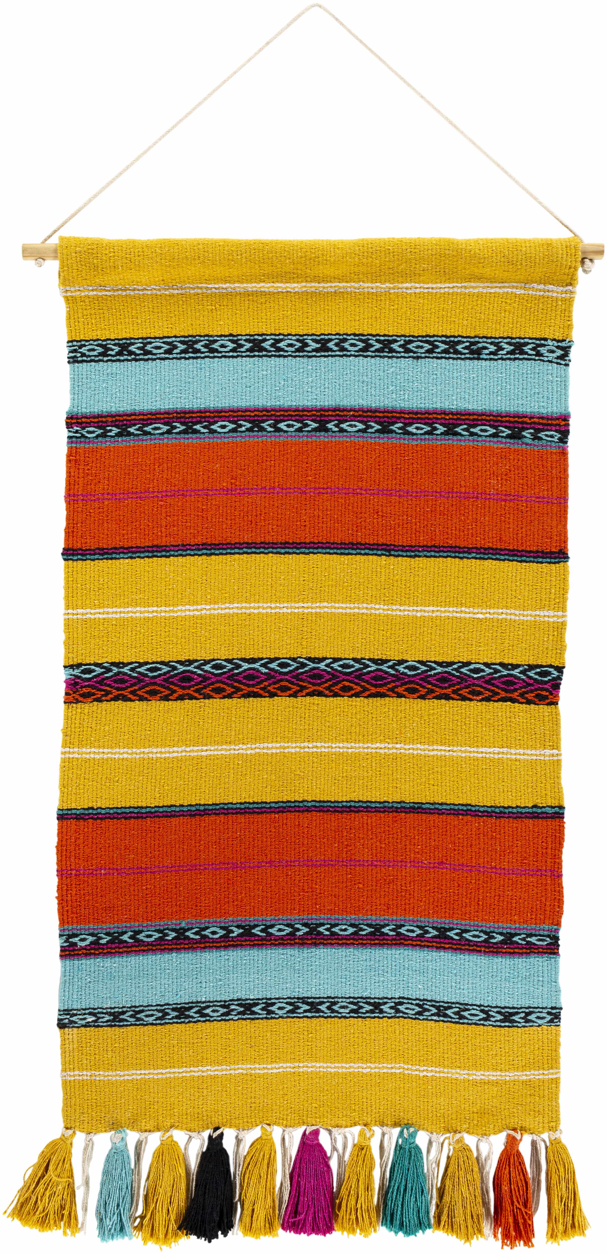 Ligaya Colorful Striped Bohemian Wall Hanging - Clearance