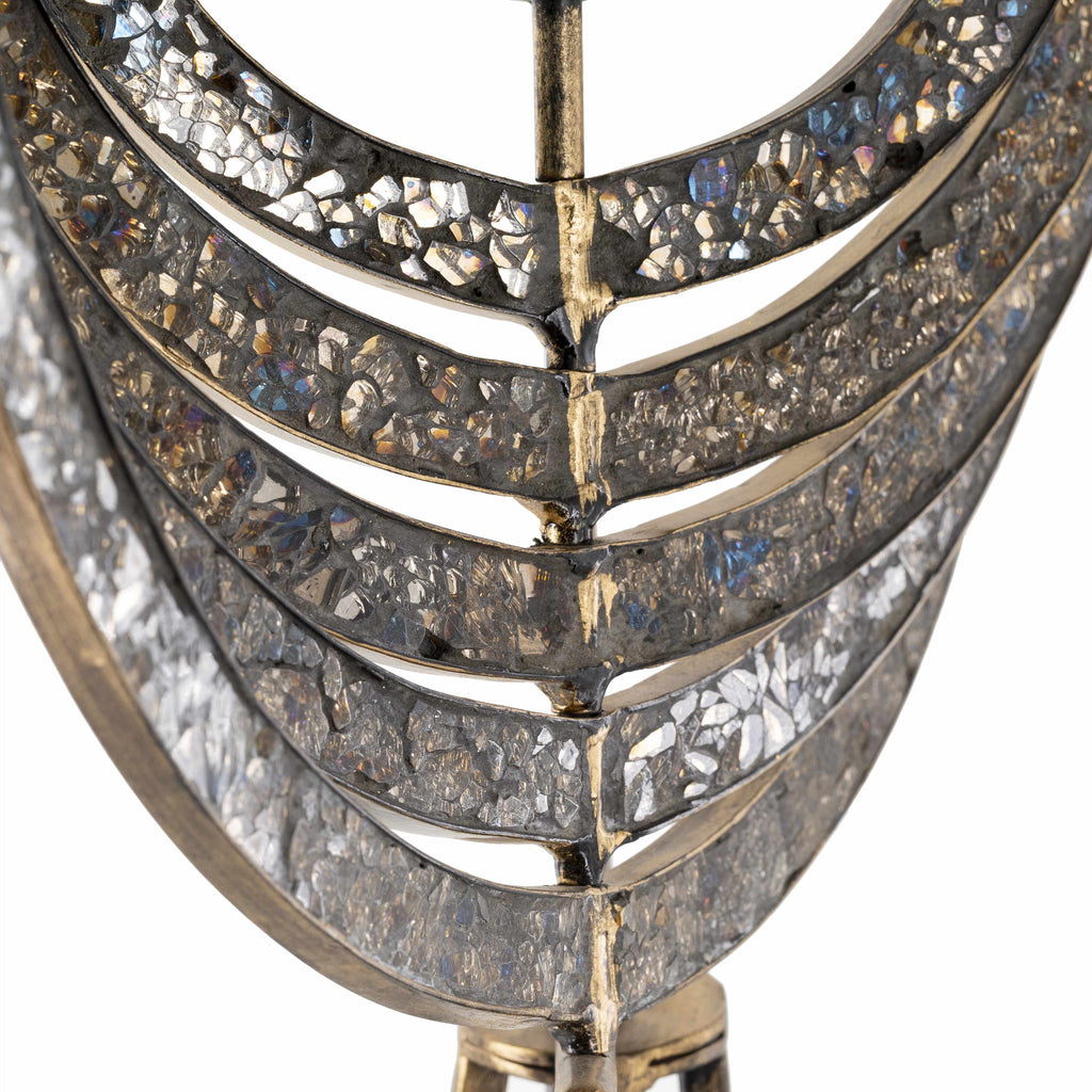 Linntown Antique Gold Circular Metal Sculpture - Clearance