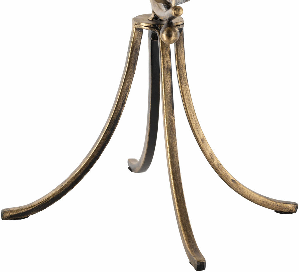 Linntown Antique Gold Circular Metal Sculpture - Clearance