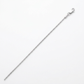 Sterling Silver Rhodium Plated Octagonal Snake Chain 0.9mm