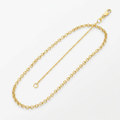 14k Yellow Gold Diamond Cut Rolo Chain 1.1mm