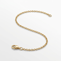 14k Yellow Gold Round Cable Link Chain 0.7mm