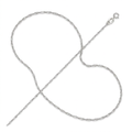 14k White Gold Singapore Chain 1.0mm