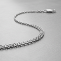Sterling Silver Rhodium Plated Cable Chain 1.9mm