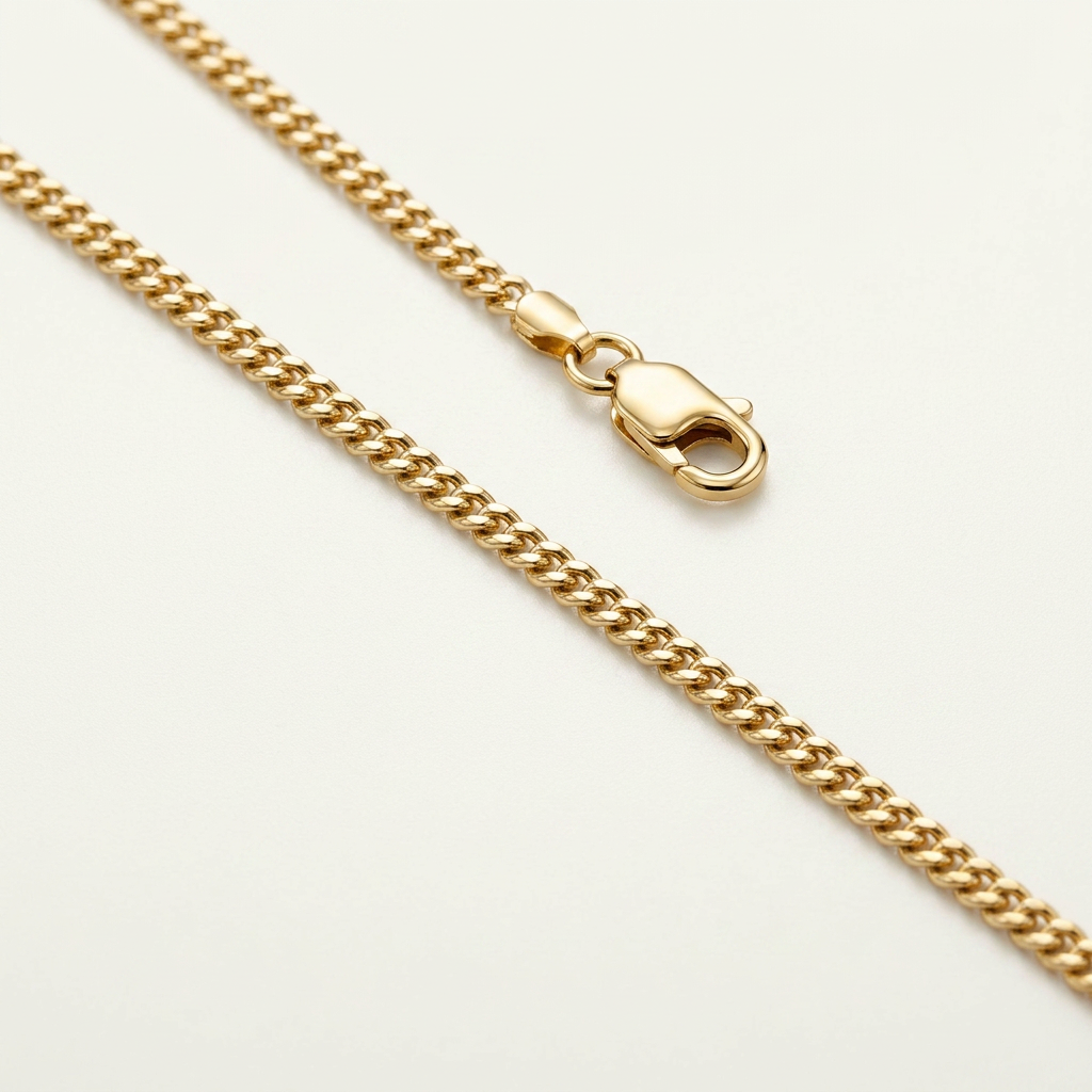 14k Yellow Gold Gourette Chain 1.0mm