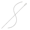10k White Gold Singapore Chain 1.5mm