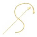 14k Yellow Gold Round Cable Link Chain 1.1mm