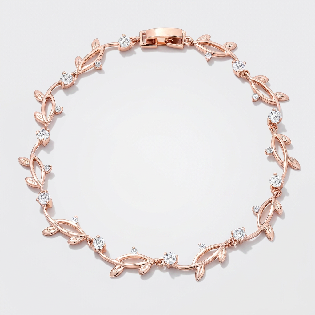 Cubic Zirconia Vine Bracelet