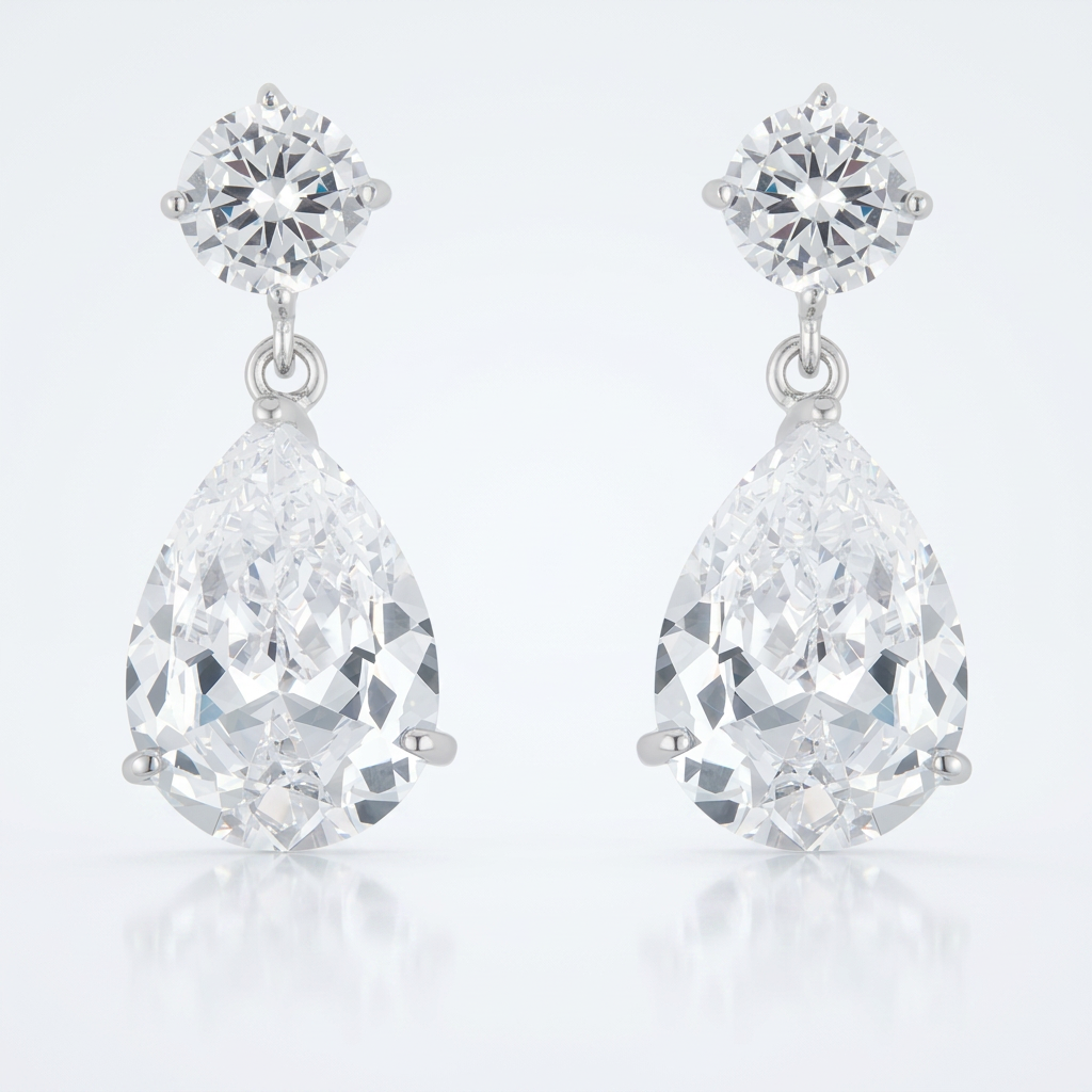 Shimmering CZ Earrings
