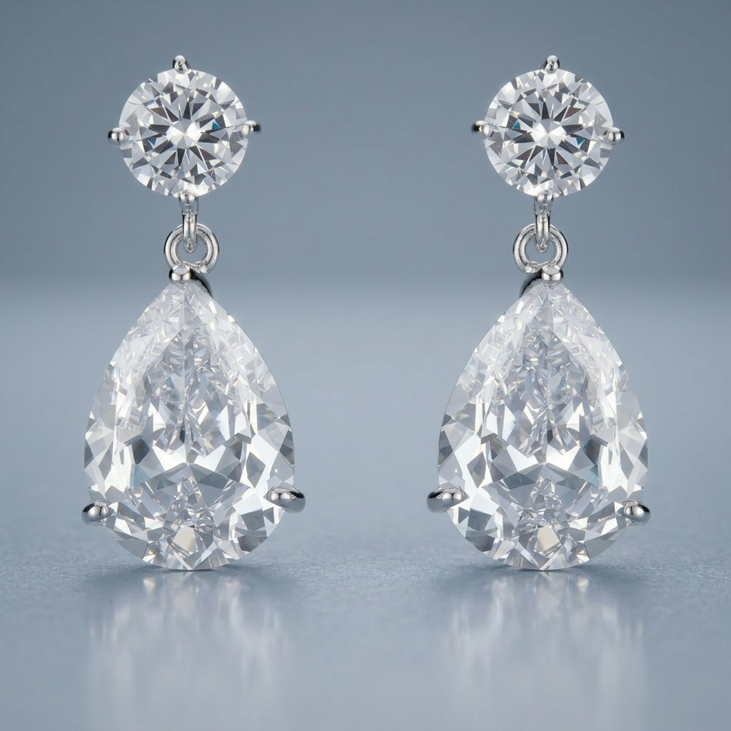 Shimmering CZ Earrings
