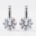 Avera Cubic Zirconia Elegance Earrings in Polished Silver