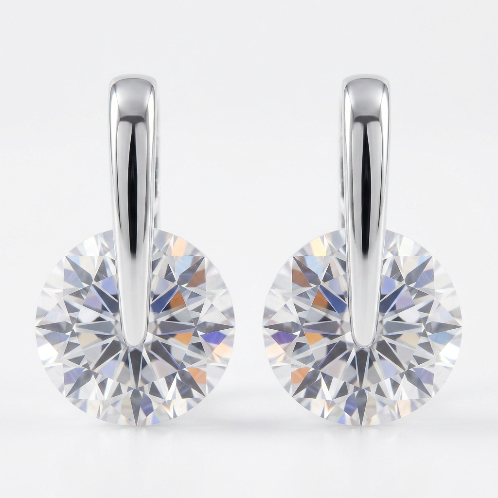 Avera Cubic Zirconia Elegance Earrings in Polished Silver