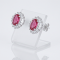 Chrisalee 3.3ct CZ Classic Stud Earrings in Pink