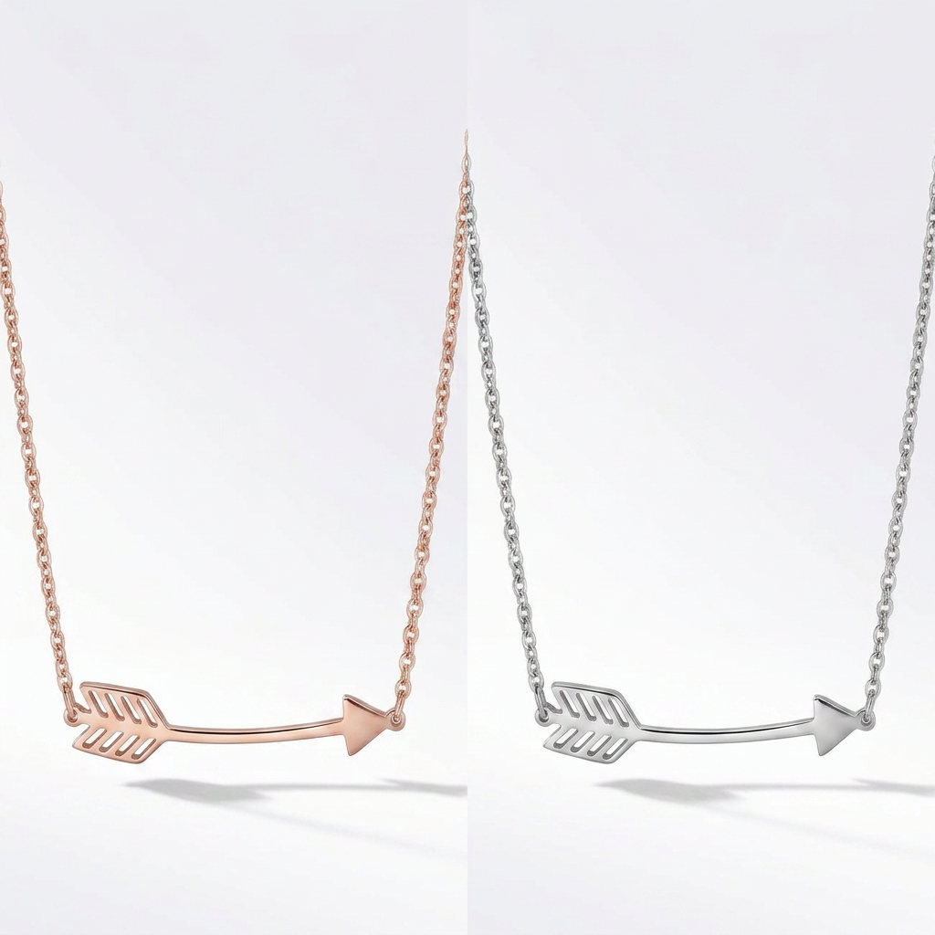 Avera Arianna Stainless Steel Arrow Necklace