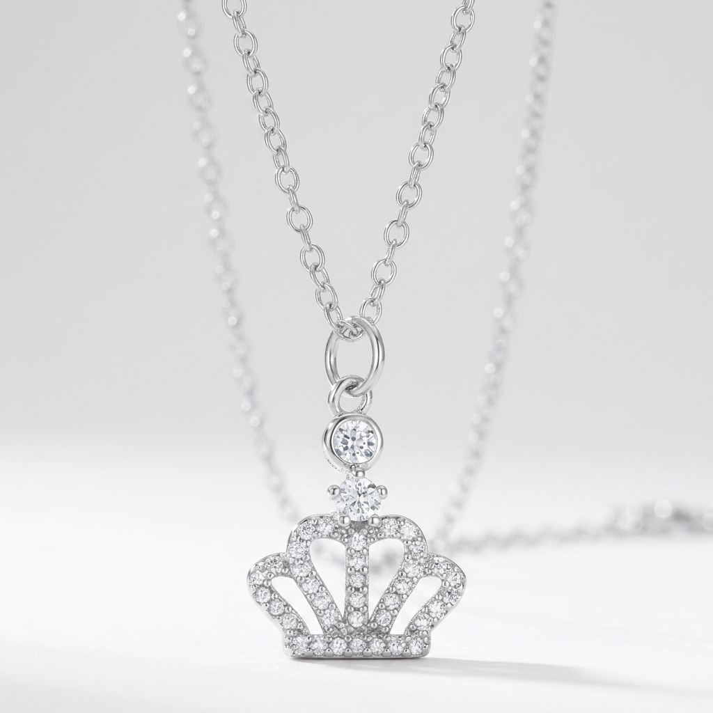 Jewelry Tabitha 0.5 ct Crown Pendant Necklace