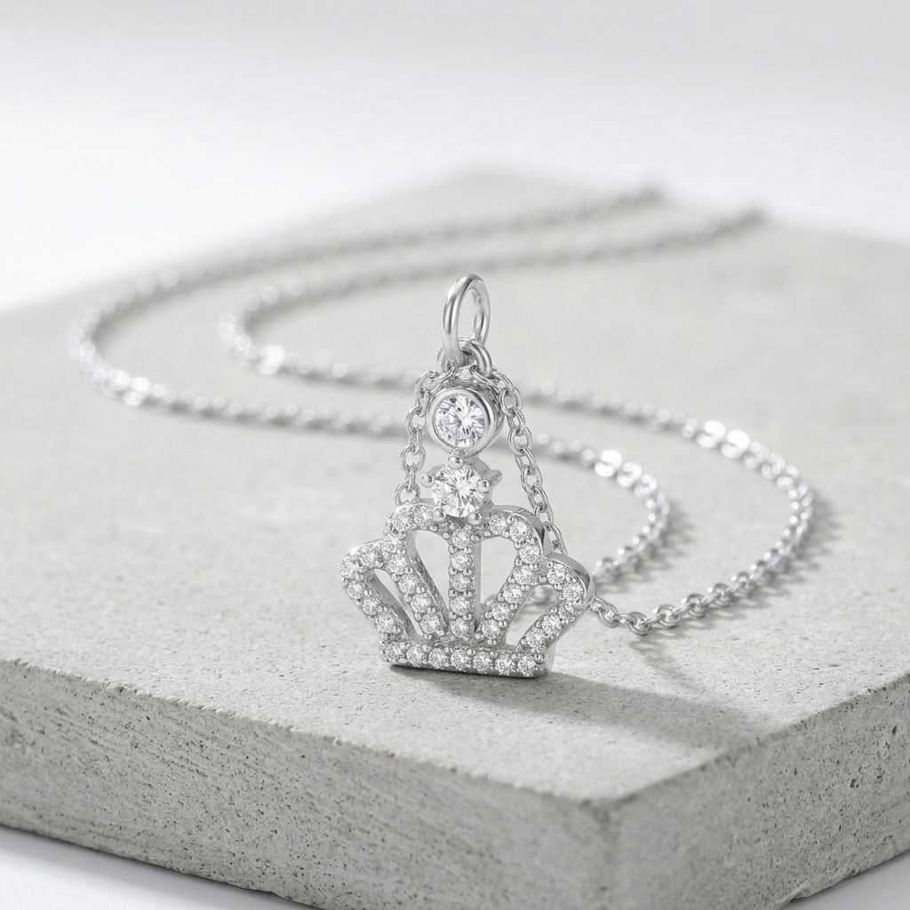 Jewelry Tabitha 0.5 ct Crown Pendant Necklace