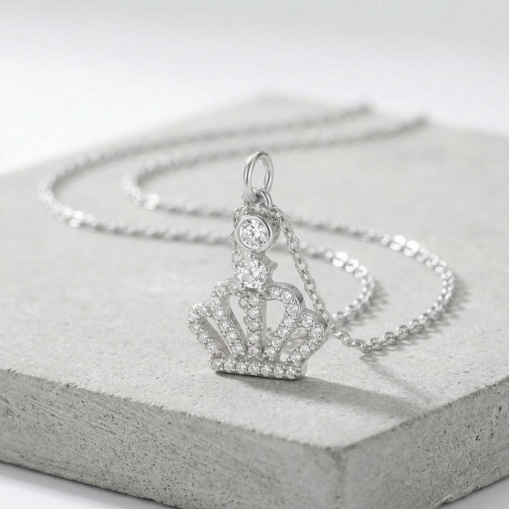 Jewelry Tabitha 0.5 ct Crown Pendant Necklace
