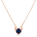 Avera Reversible Cubic Zirconia Reindeer Pendant Necklace