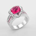 Avera Ovaline Ring in Pink Size 5 Statement Jewelry