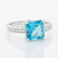 Avera Princess Bella Statement Ring in Turquoise and Aqua