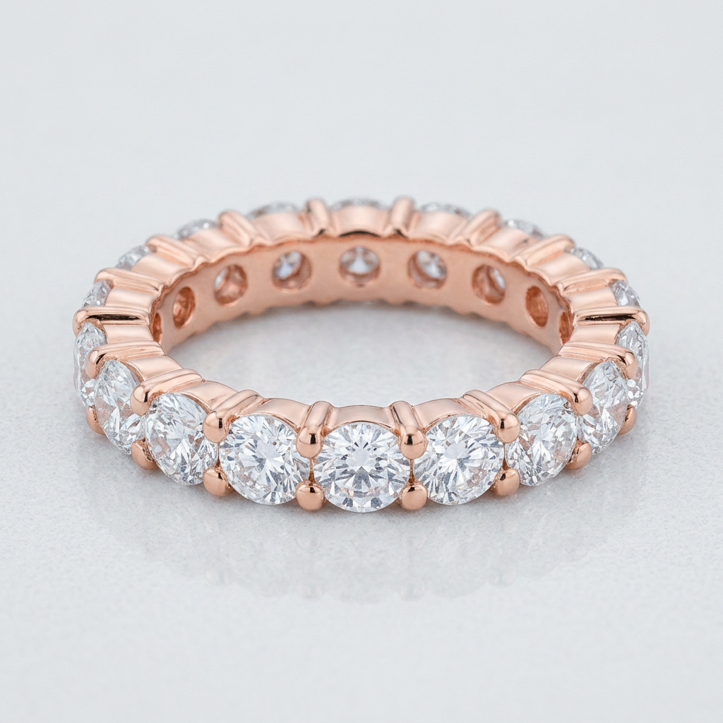 Avera Jessica Band 5 Millimeter Pink Gold Ring