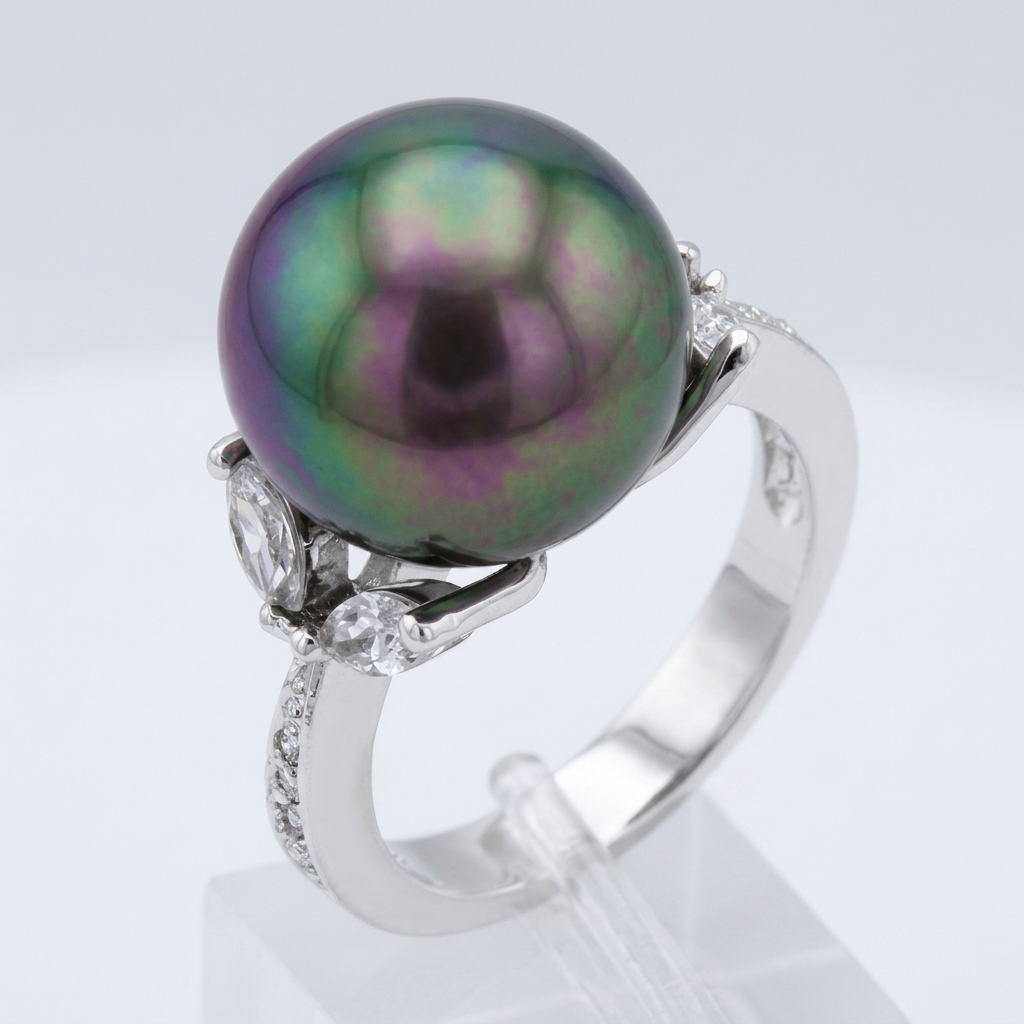 Avera Tahitian Princess Ring in Multi-Color Gemstone Finish