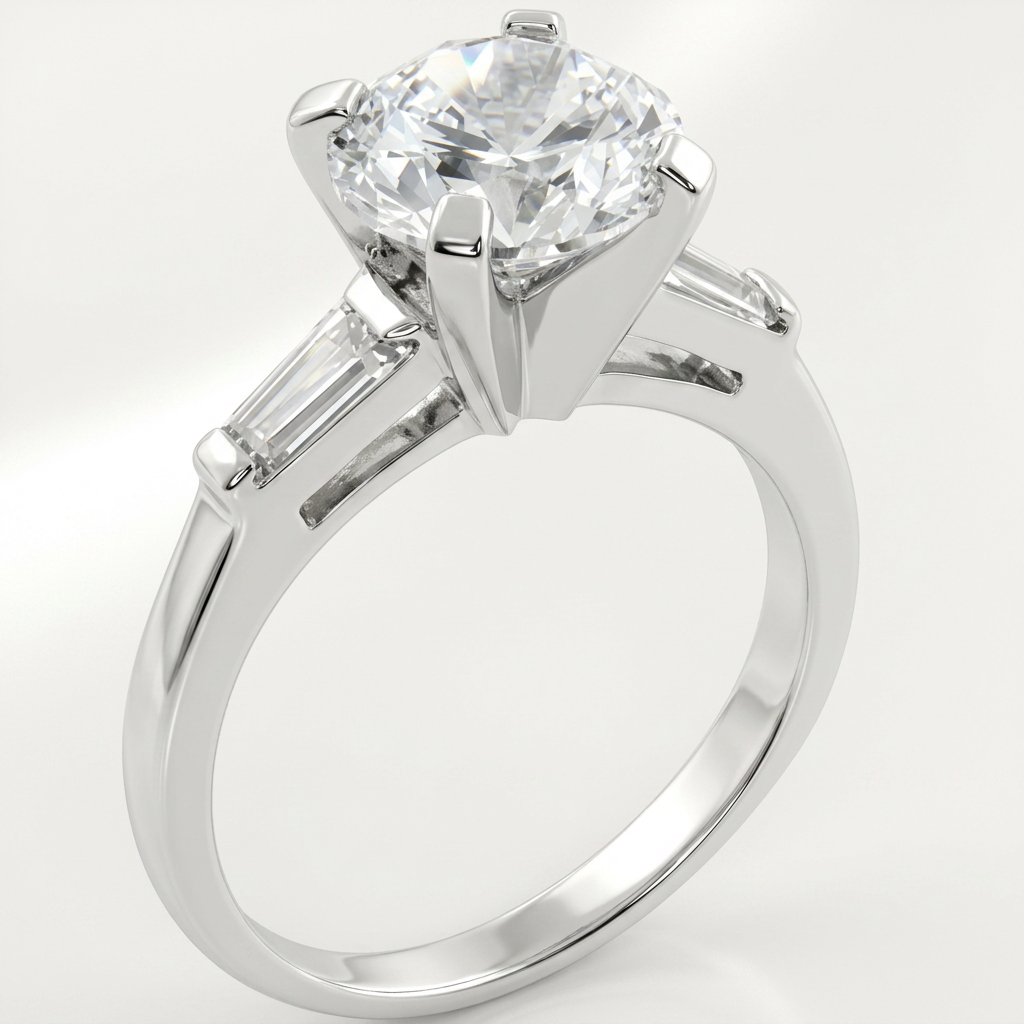 Avera Classic Triple Engagement Ring in Sterling Silver