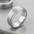 Avera Classic Matte 6 MM Wedding Band in Silver