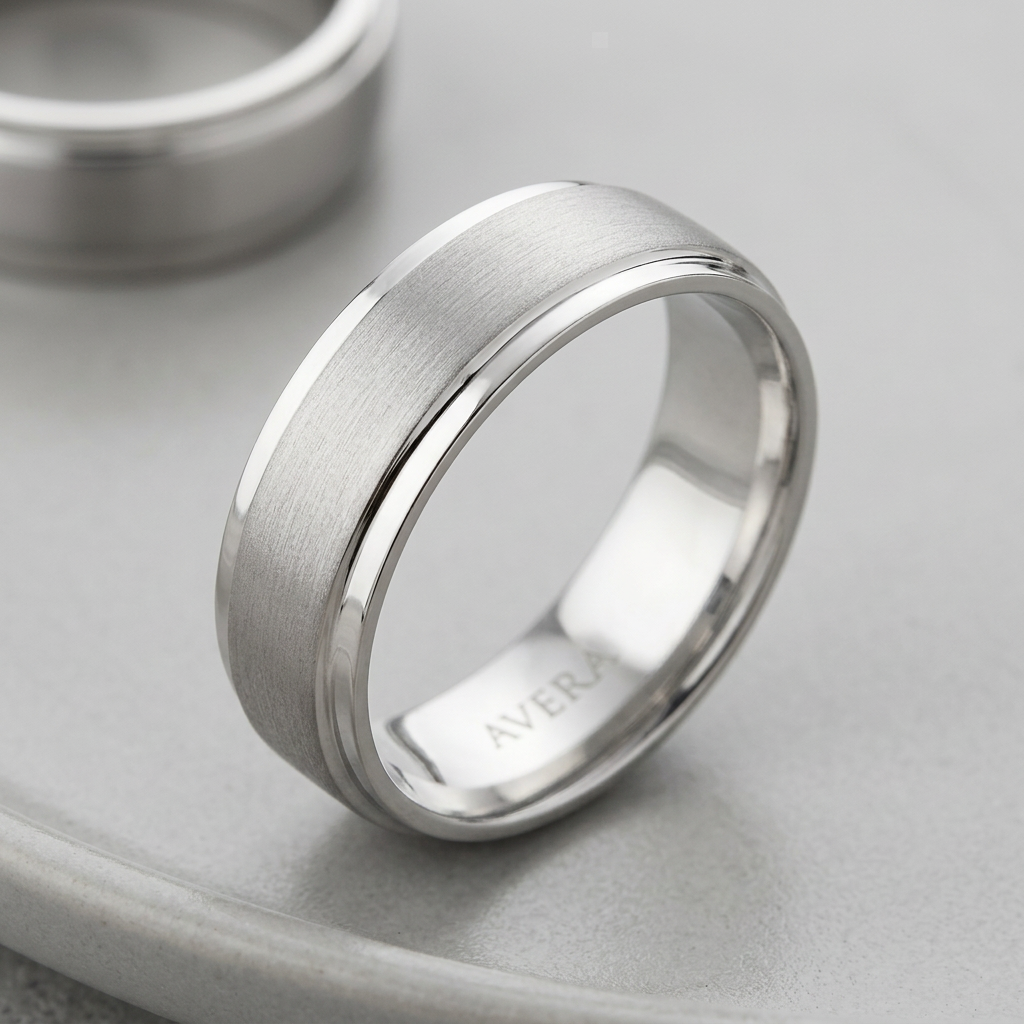 Avera Classic Matte 6 MM Wedding Band in Silver