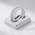 Avera Delicate Eternity Stackable Ring Set in Silver