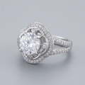 Avera Golden Regal Cubic Zirconia Oval Fashion Ring