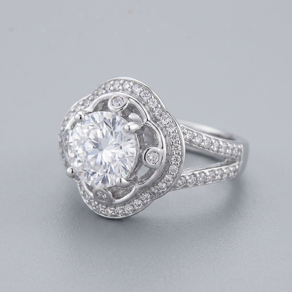 Avera Golden Regal Cubic Zirconia Oval Fashion Ring
